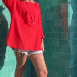 Tunique Zoé- Rouge corail