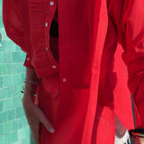 Tunique Zoé- Rouge corail