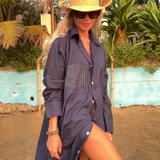Robe BELINDA-Navy Blue