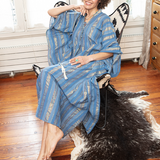 Nassau kaftan bleu